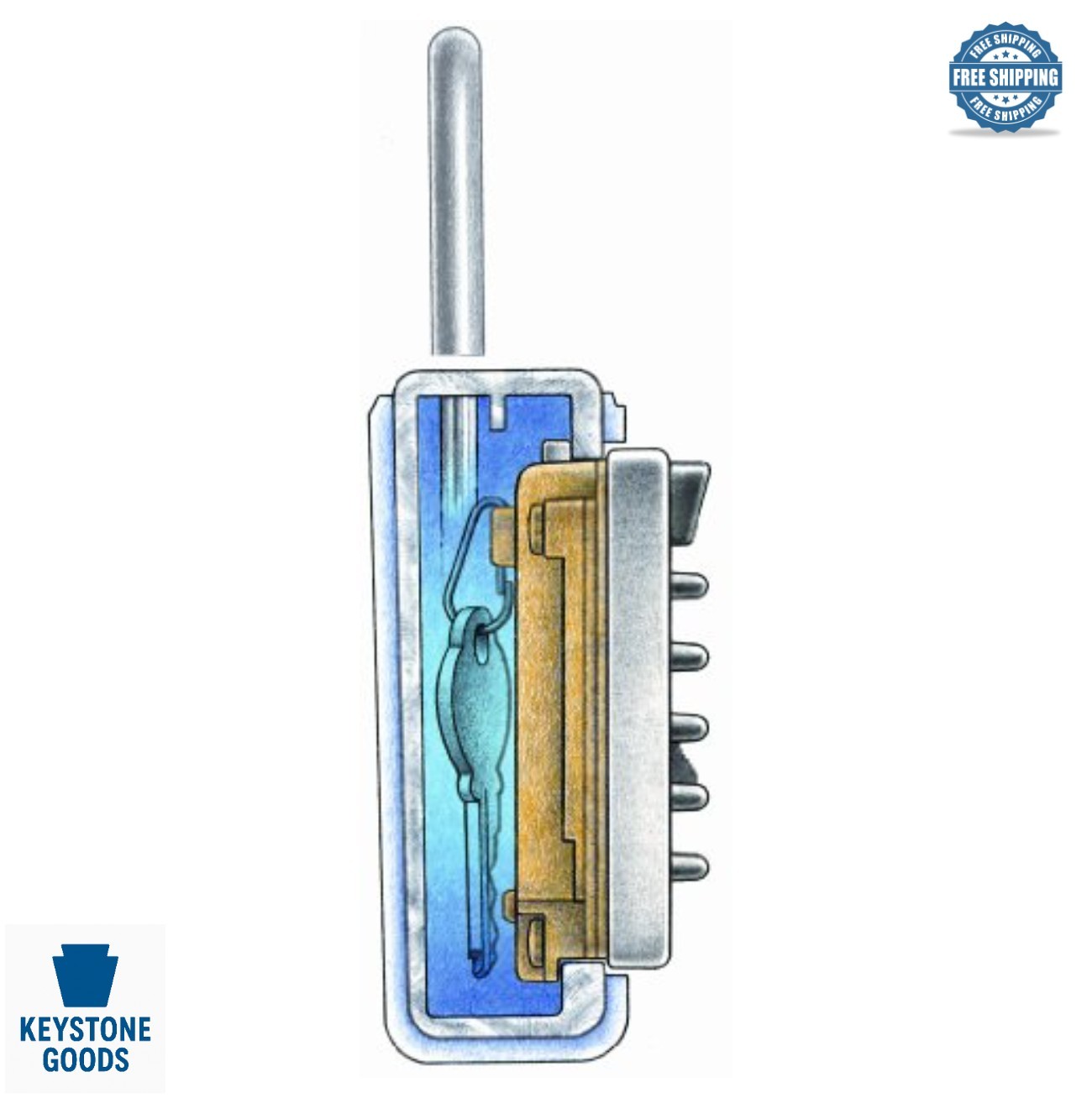 Push Button Key Safe Box 3 Key Capacity Portable Combination Lock for Realtor