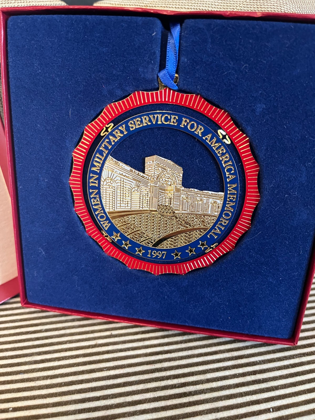 1997 Christmas Ornament Women in Military Service Patriotic Washington DC
