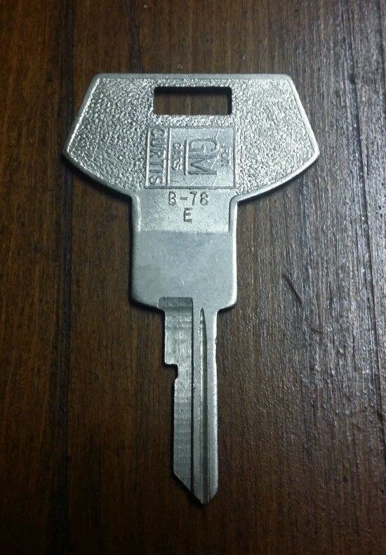 CURTIS BLANK KEY B-78E FOR GM