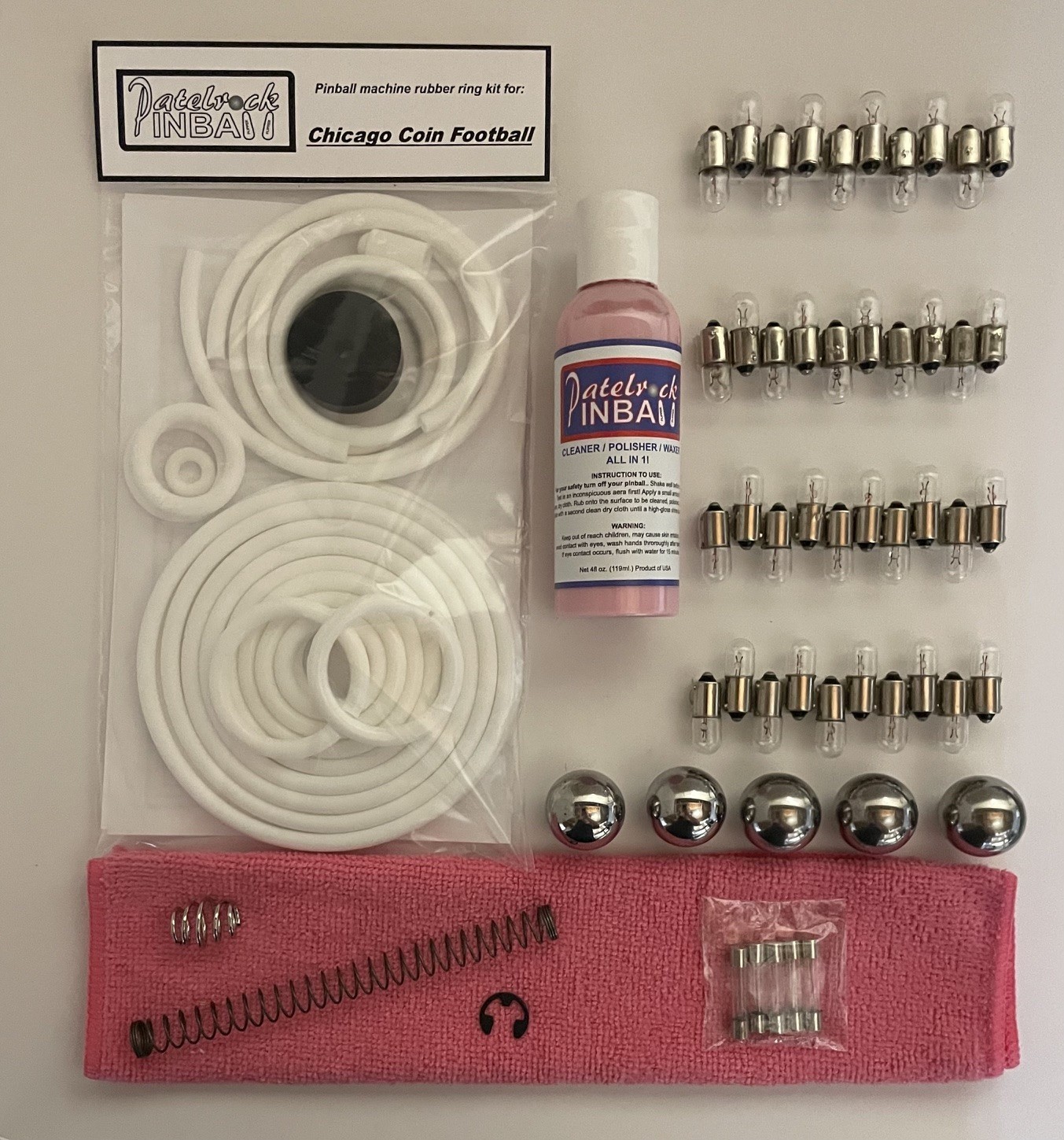 1949 Chicago Coin Football Pinball Machine Maintenance Tune Up Kit