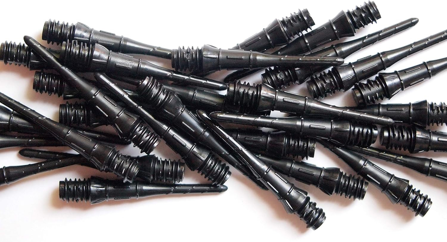 Premium Lippoint Soft Tip Dart Points – 2BA Thread – Regular Length – 30 Count –