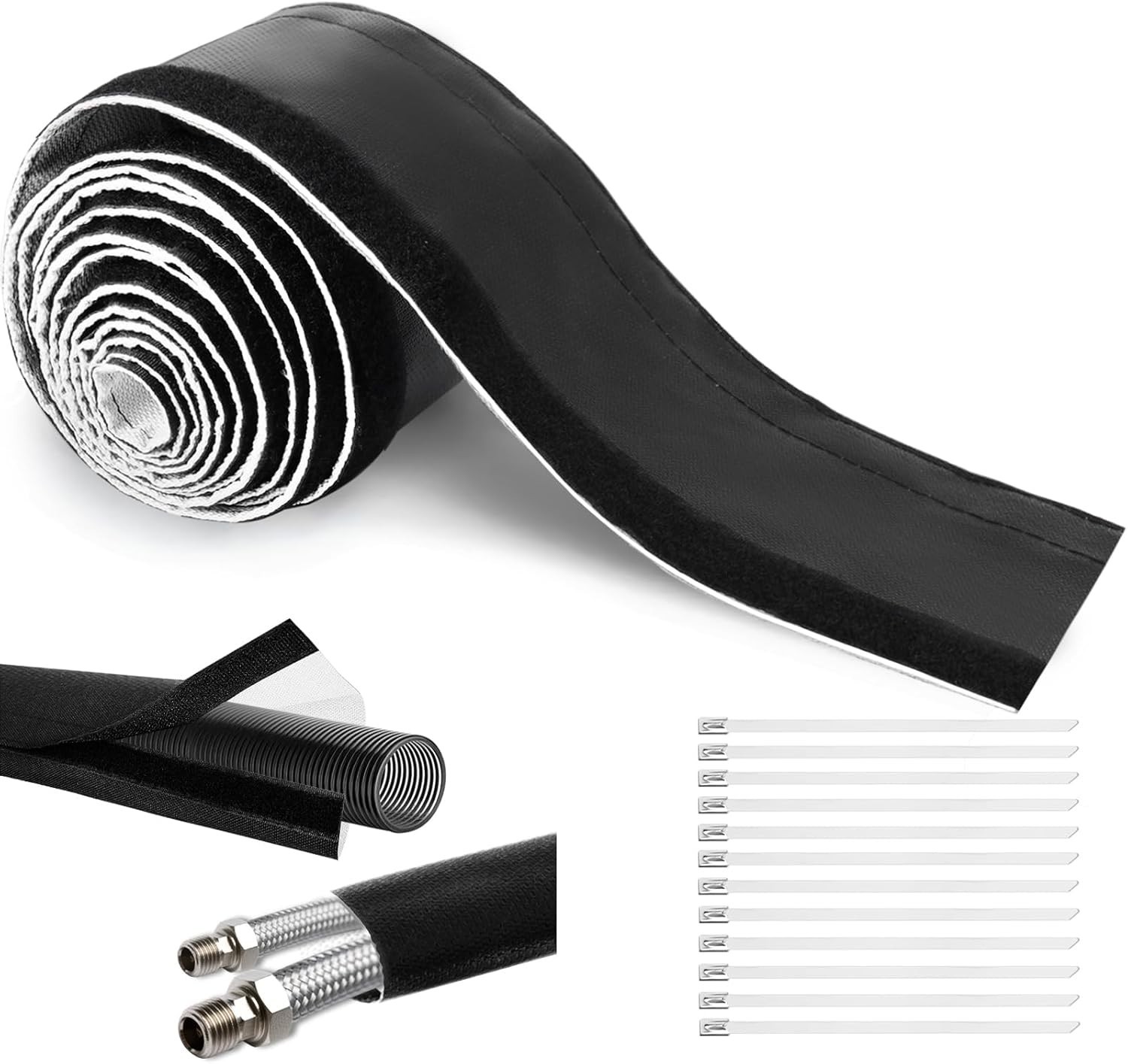 Wire Heat Shield for Hose Lines & Electrical Wiring, Heat Shield Wrap Automotive