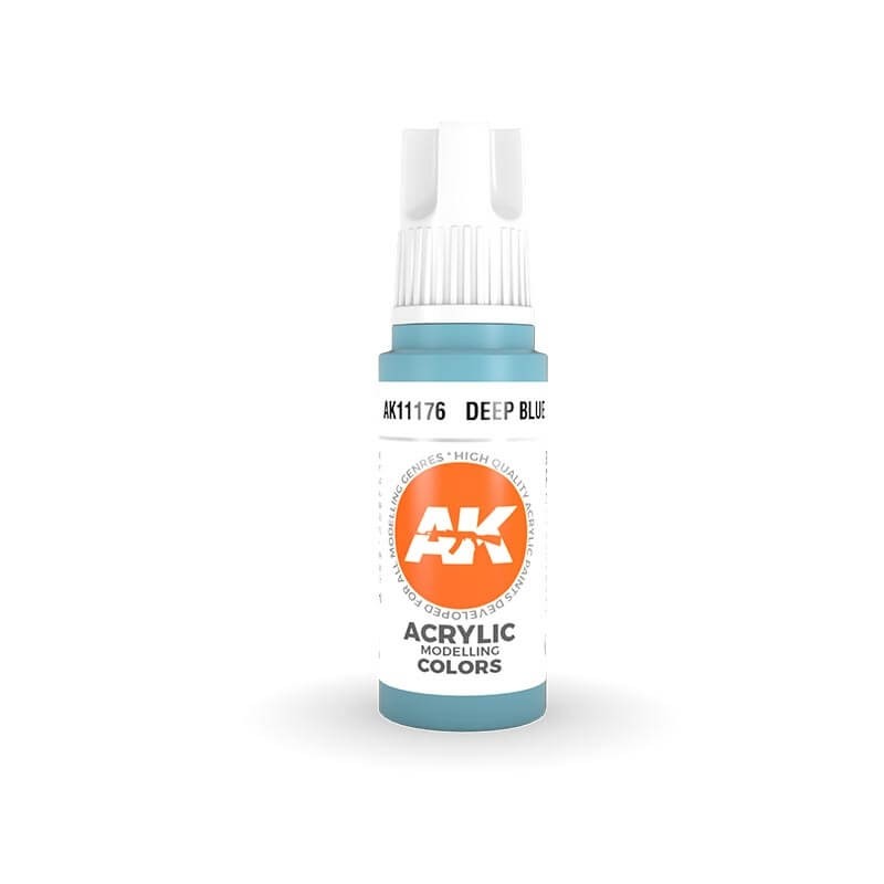 AK Interactive 17ml Bottle Deep Sky Blue 3rd Gen Acrylic Paint AK11176