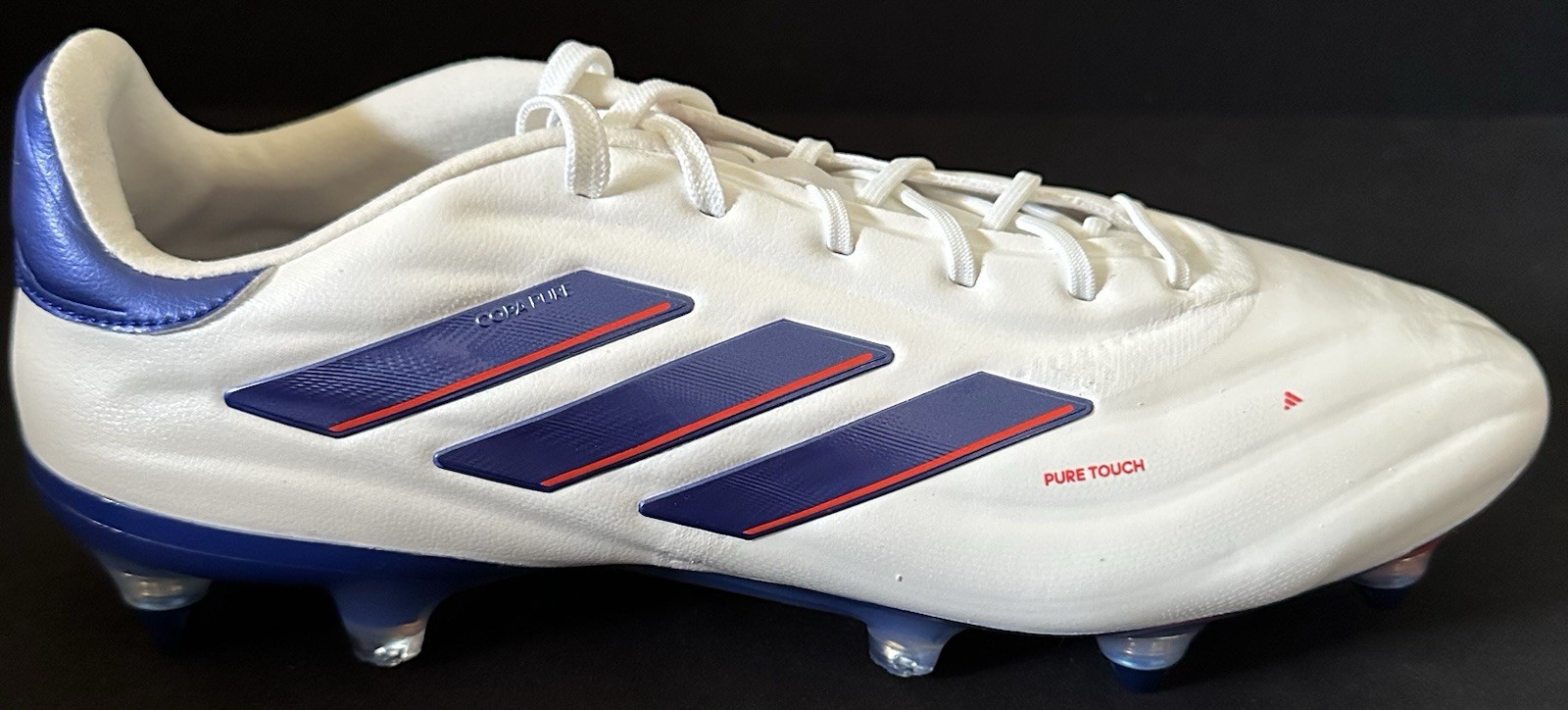 Adidas COPA PURE 2 ELITE SG Soccer Cleats Boots White Lucid Blue Men Sz 5 IG8694