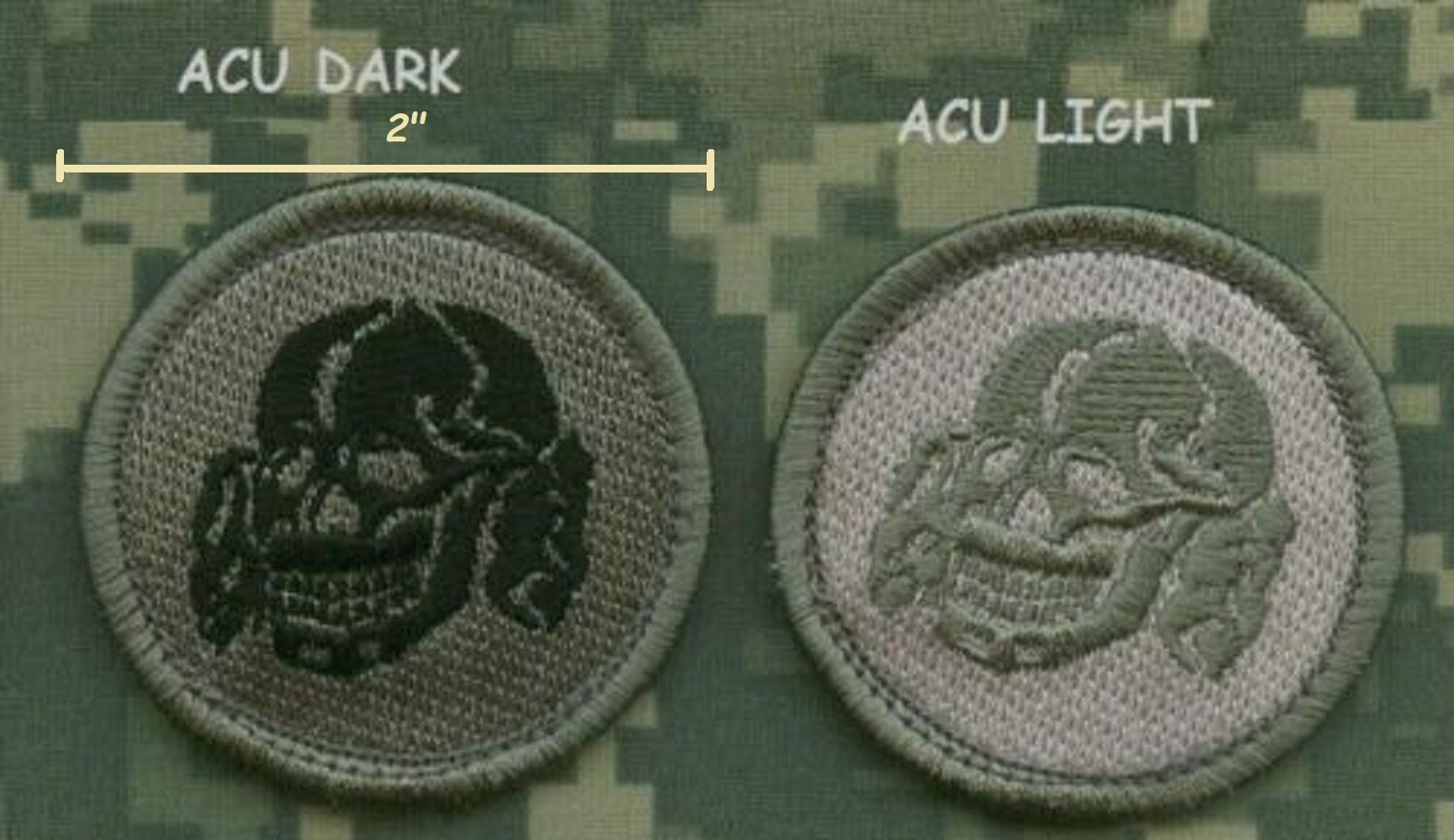 JOINT SPECIAL OPS INHERENT RESOLVE CJTF-OIR vêlkrö ACU-MIXED 2-PC: DEATH SKULL