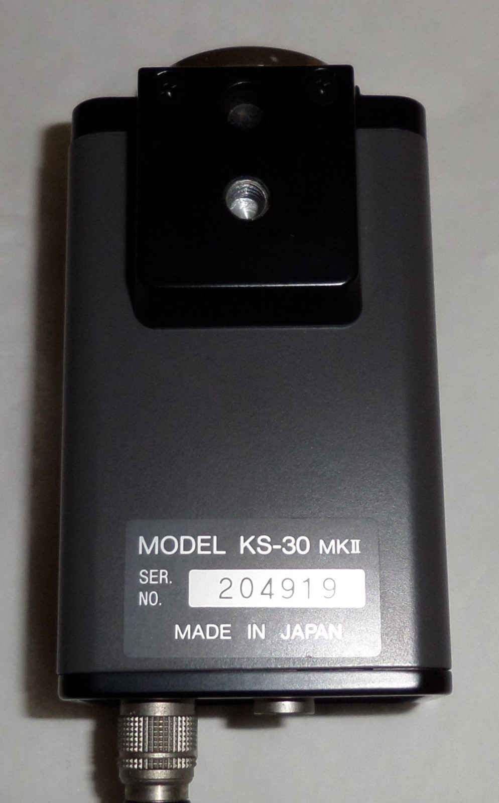 KONICA MODEL KS-30 MKII CCD CAMERA WITH POWER SUPPLY