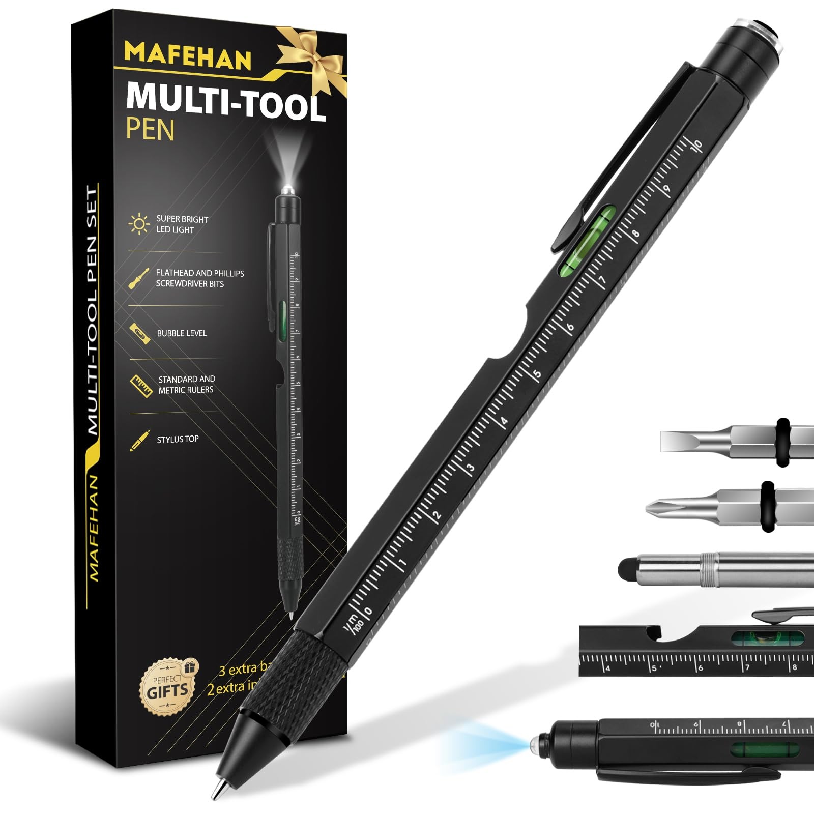 9in1 Multitool Pen, Gifts for Men Dad Husband Grandpa