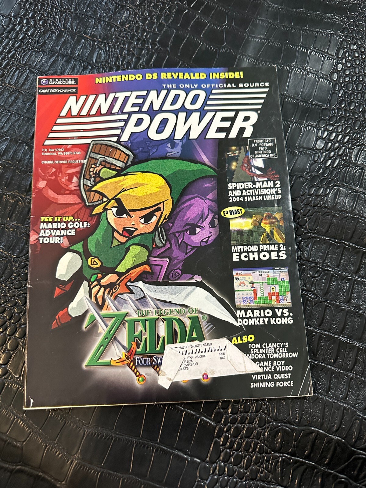 Nintendo Power Magazine Volume 181 July 2004 Legend Zelda 4 swords w/poster
