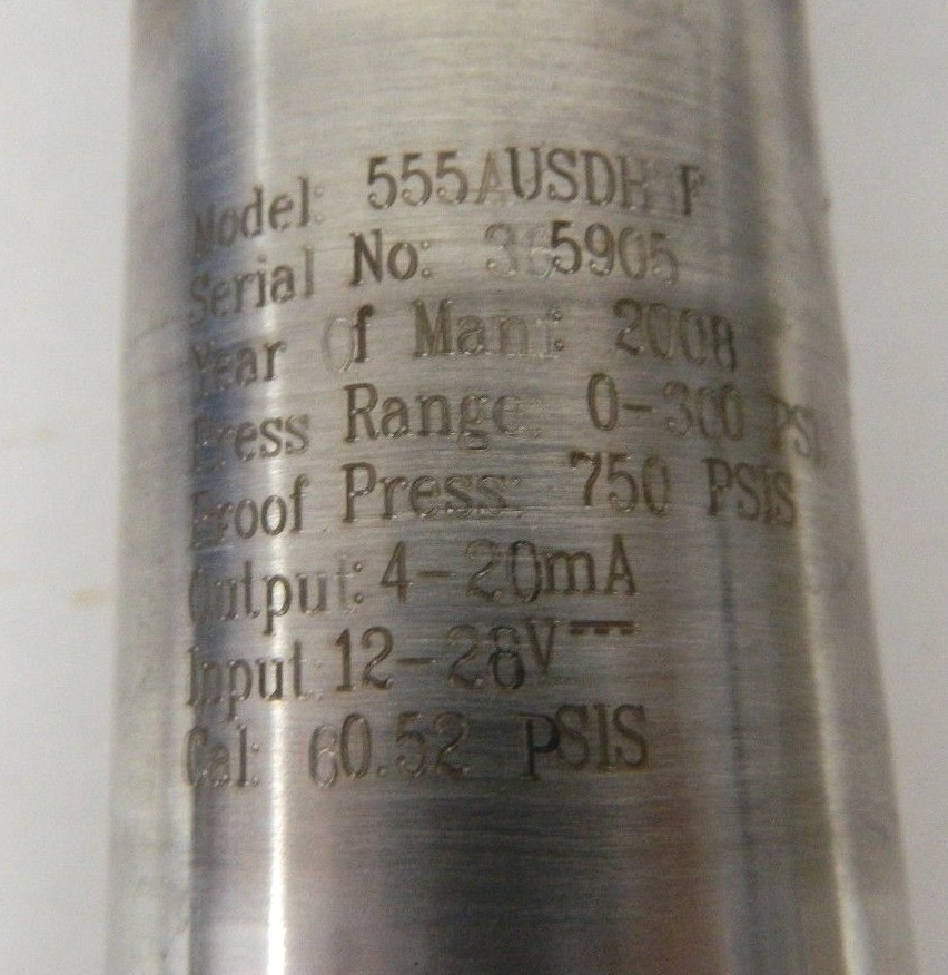 Viatran Model 555 Pressure Transmitter w/ H-TEC 310 Strap for Pipe Saddle