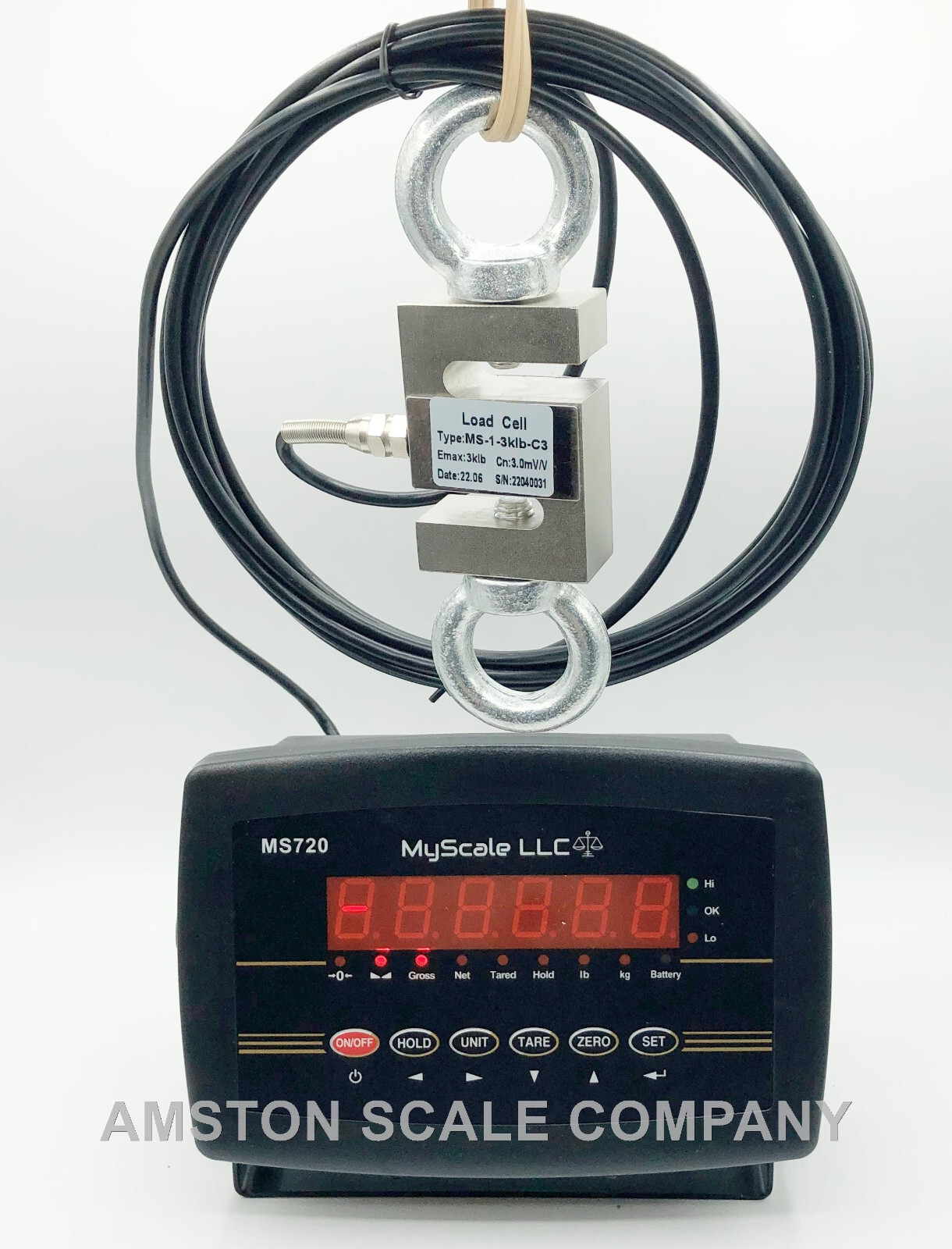 20000 LB S-TYPE LOAD CELL LED DISPLAY ARCHERY DRAW BOARD COMPOUND LONG BOW SCALE