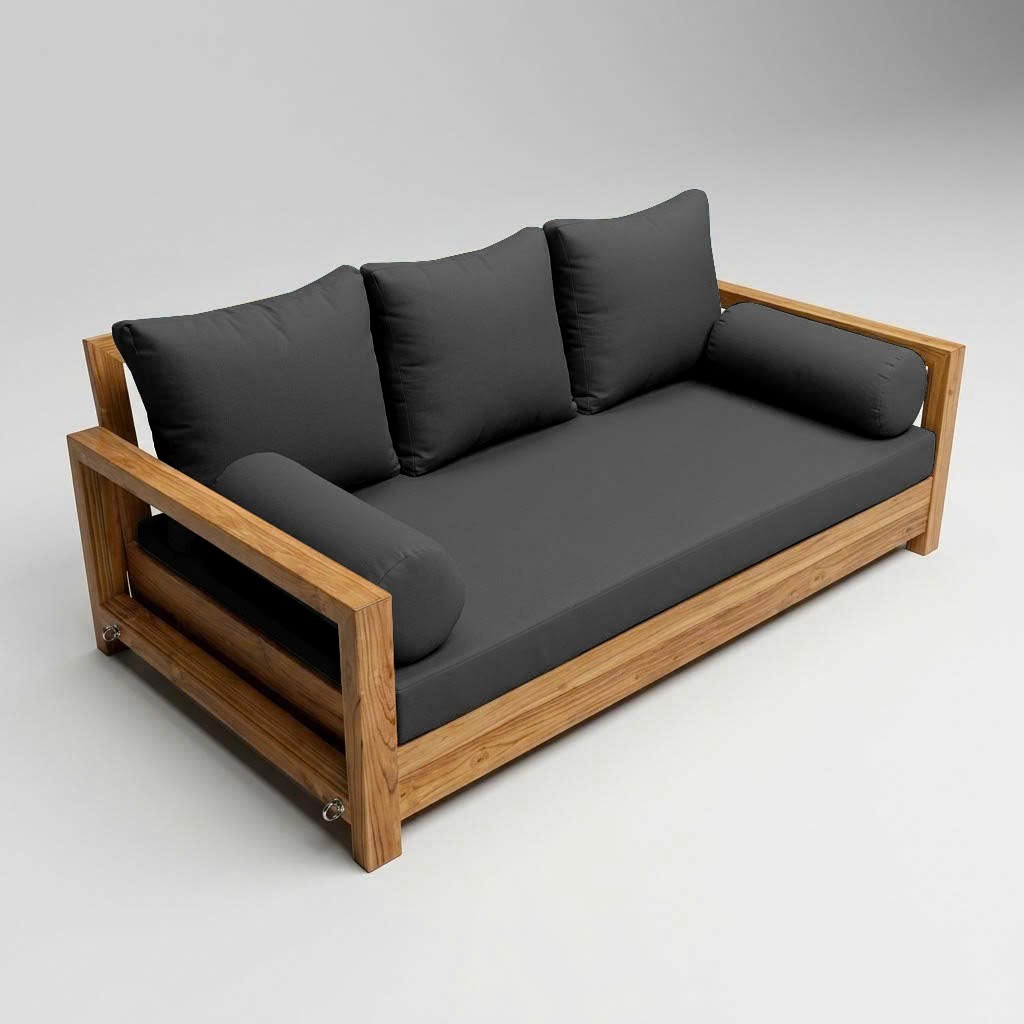 COVER ONLY STYLE 3 Mattress Pillow Daybed Porch Swing Knife Edge Twin AD003
