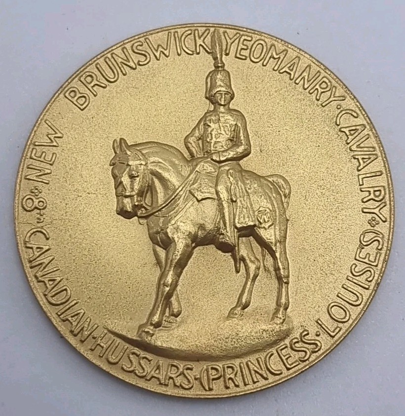 Vintage 8th New Brunswick Yeomanry Cavalry Canadian Hussars Princess Louise Coin