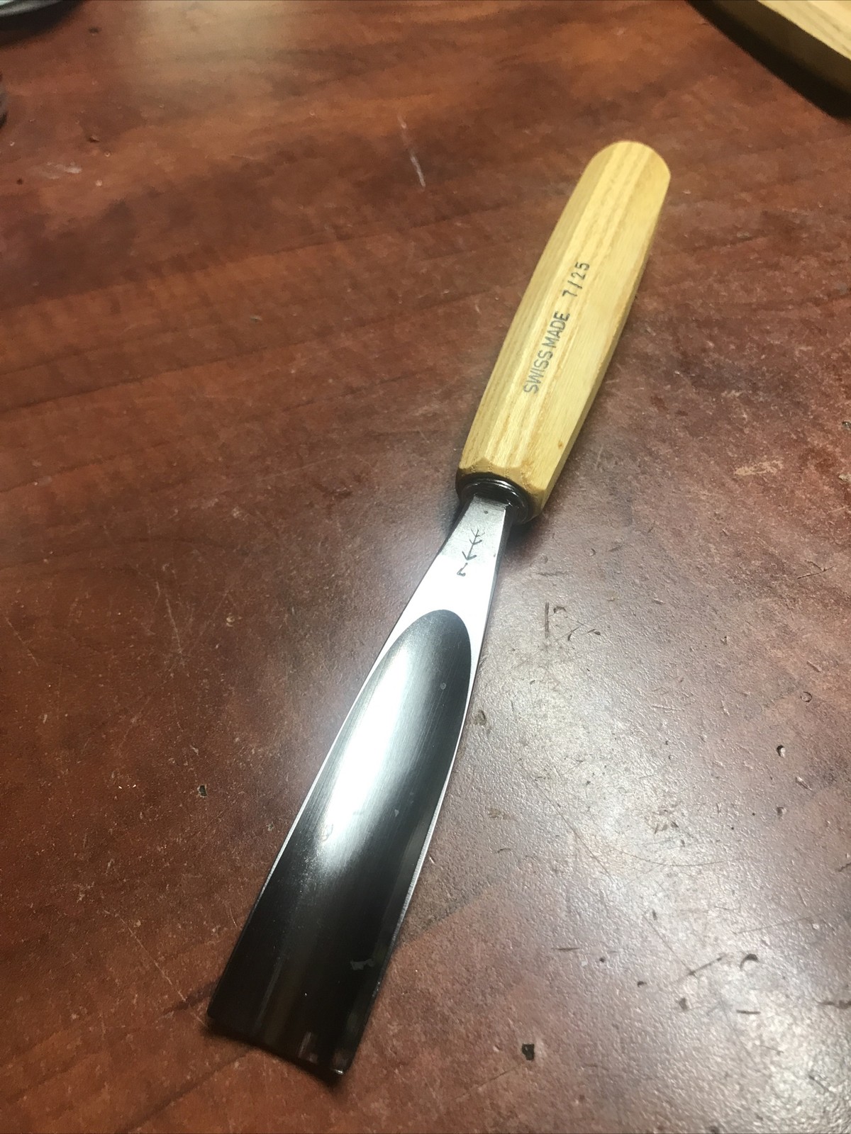 New Genuine PFEIL "Swiss Made" 25mm #7/25 Sweep Gouge 10” Long Carving Chisel