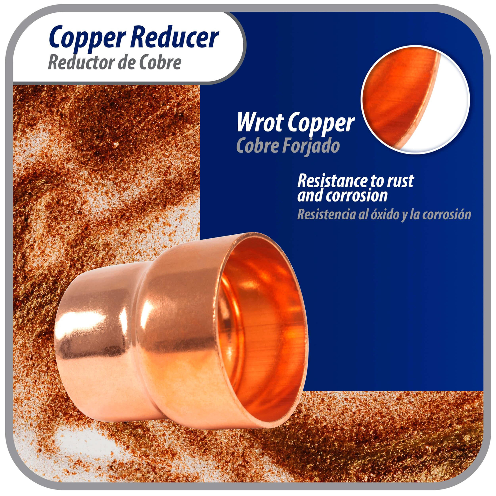 Appli Parts AP-R158138 1-5/8x1-3/8 in Reducing Bushing Copper pipe fittings CxC