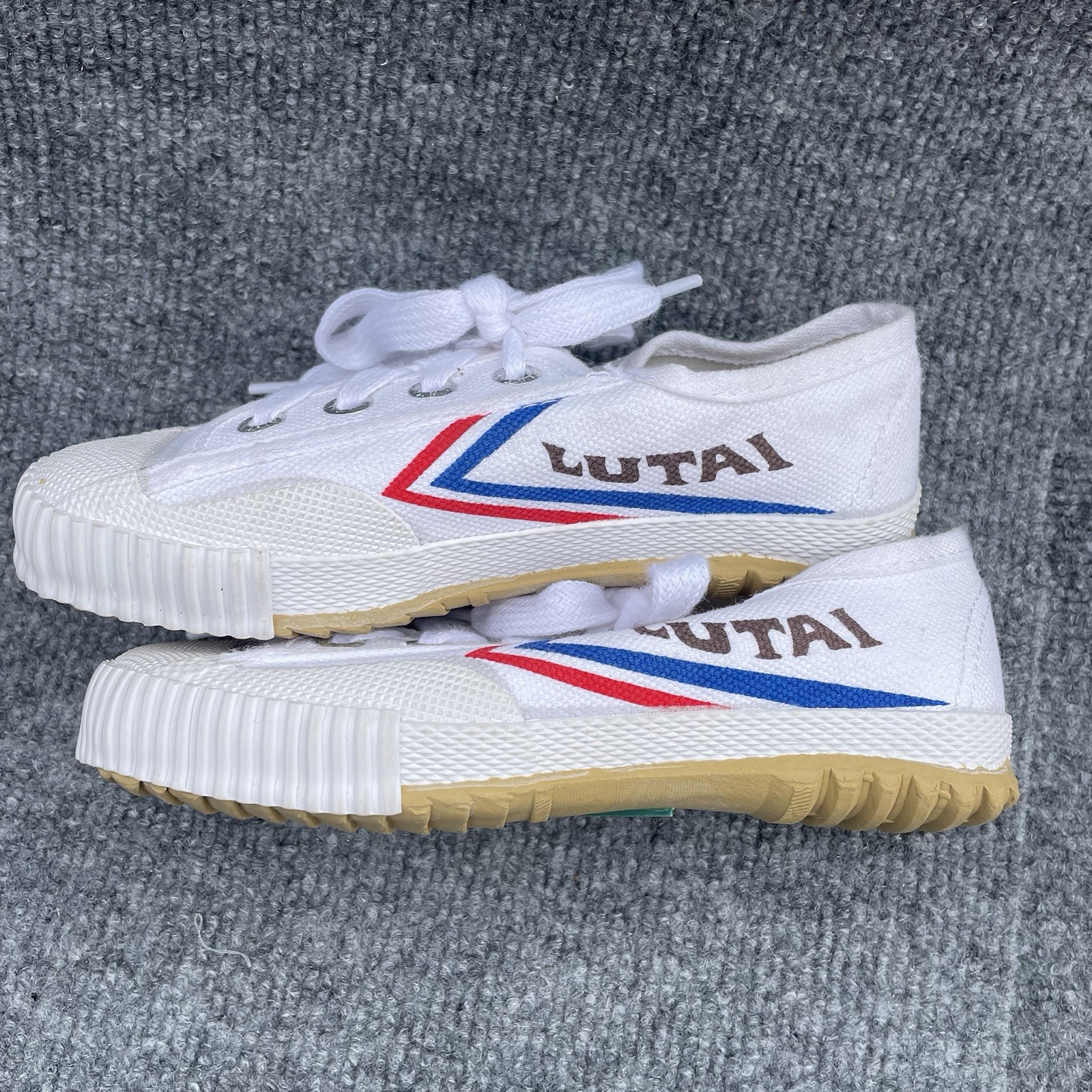 LUTAI Kids Kung Fu Martial Arts Parkour Canvas Sneakers 27 Retro Feiyue Style