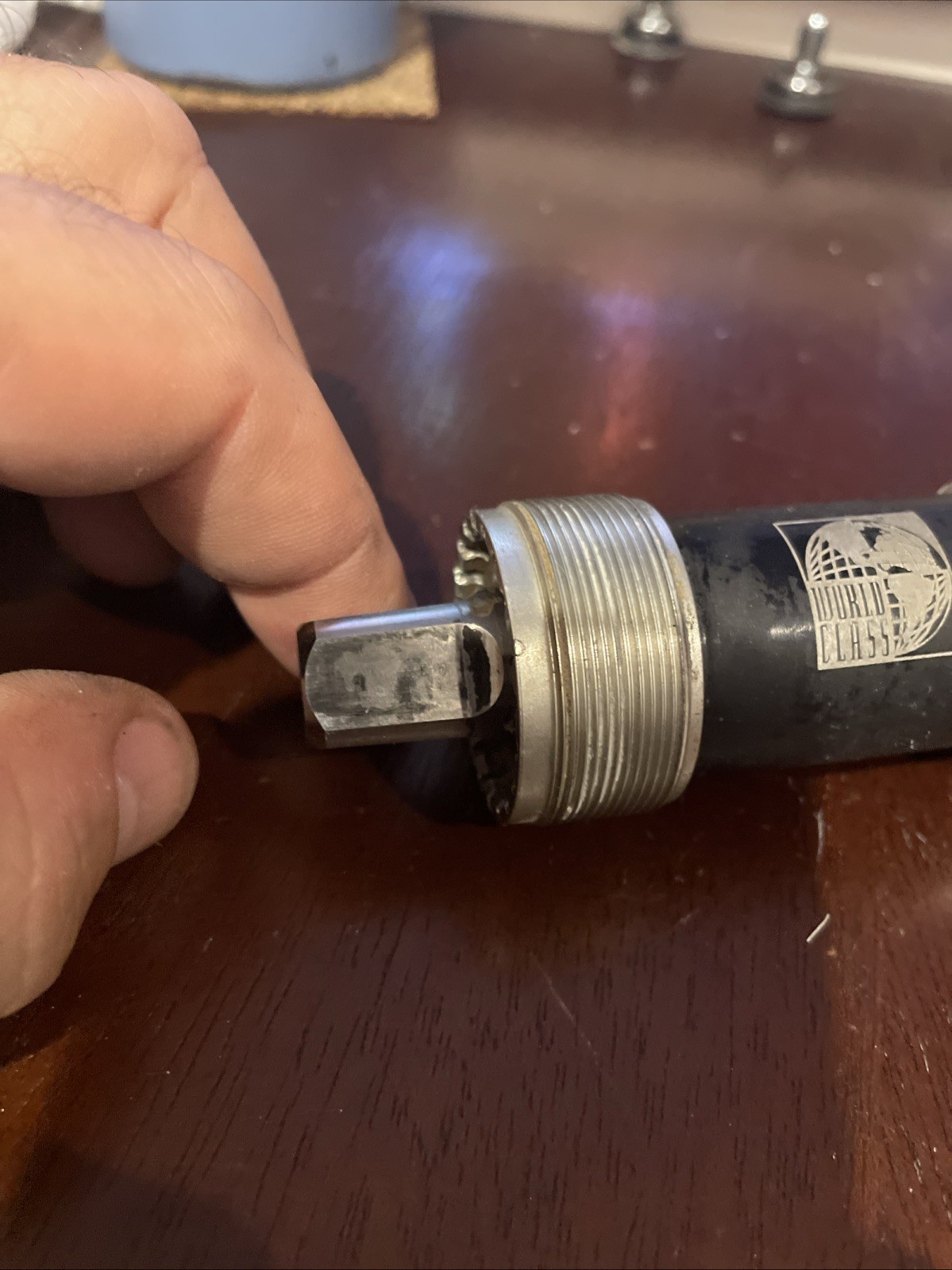 World Class Titanium Bottom Bracket English Threads 115mm spindle