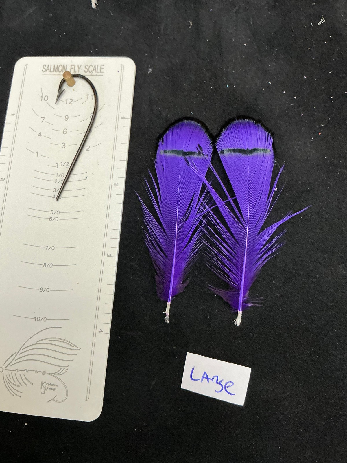 Lady Amherst Pheasant Tippets Dyed Purple