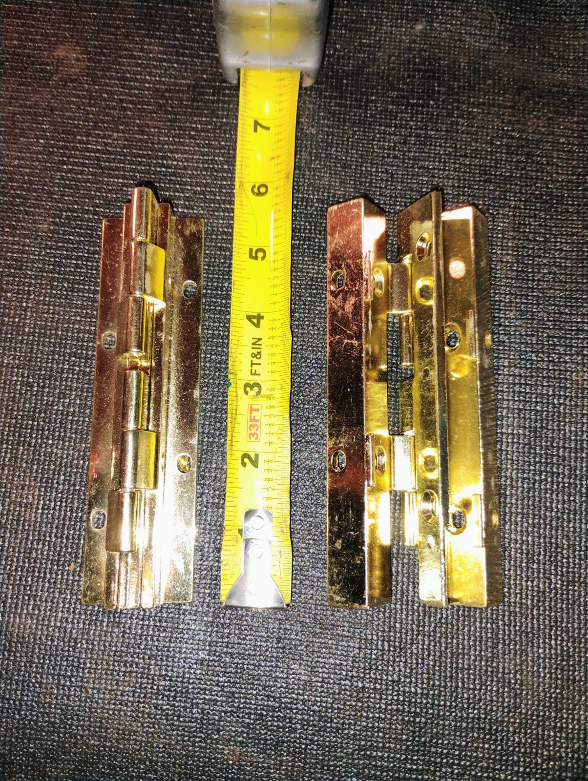 locksmith equipment 5-12 inch double sided hinge finish brass