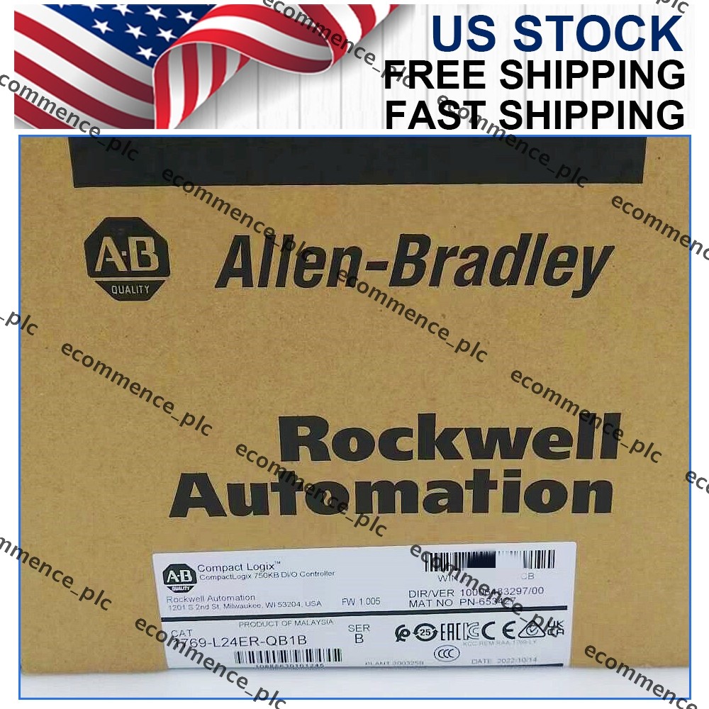 1769-L24ER-QB1B/B NEW NEW PLC CompactLogix 750KB DI/O Controller AB
