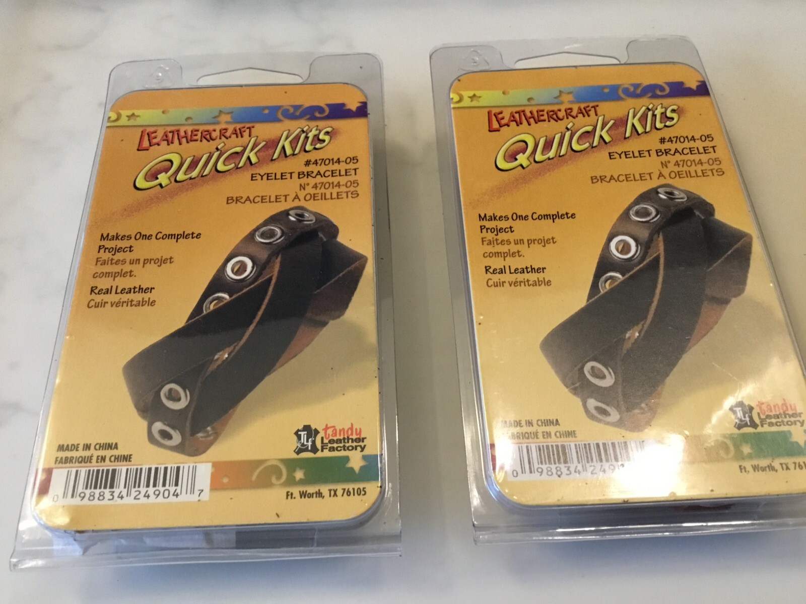 2 packs Medium, Dark Brown Eyelet Bracelets, Tandy Leather Have 7 sets available
