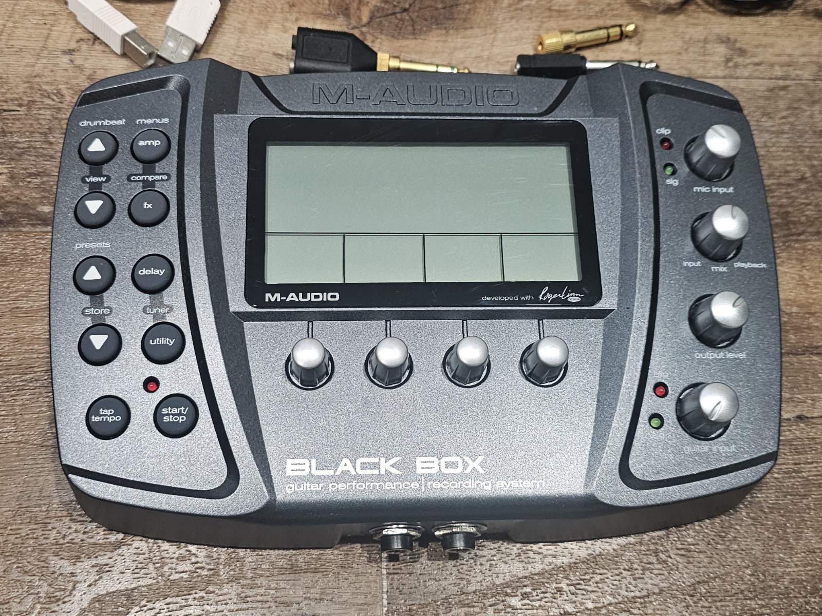 M-Audio Black Box Guitar Multi-Effect Processor/Interface + Pedal Board