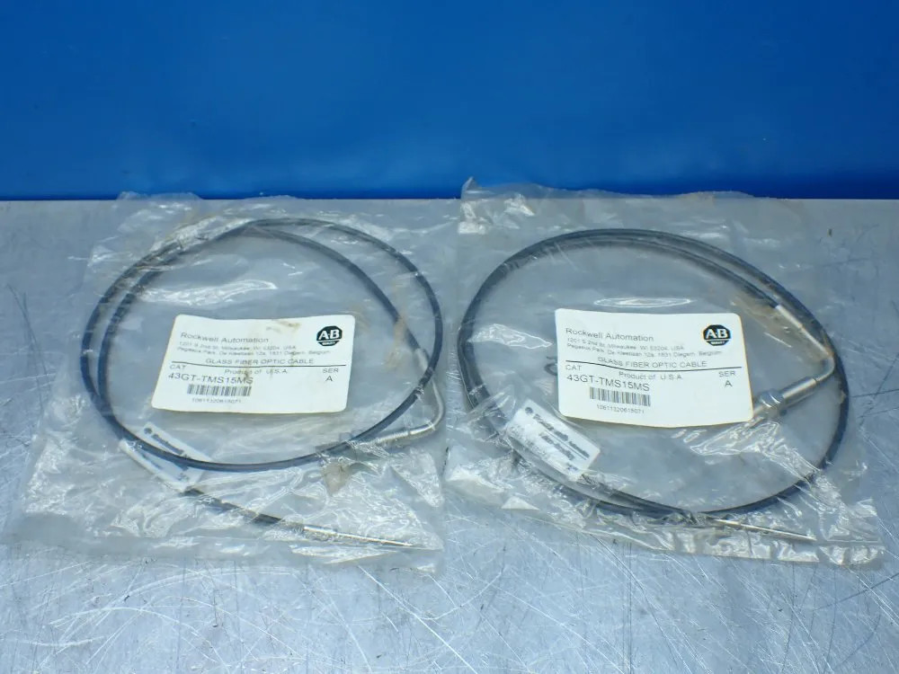 ROCKWELL AUTOMATION 43GT-TMS15MS 2 GLASS FIBER OPTIC CABLES  04200501936