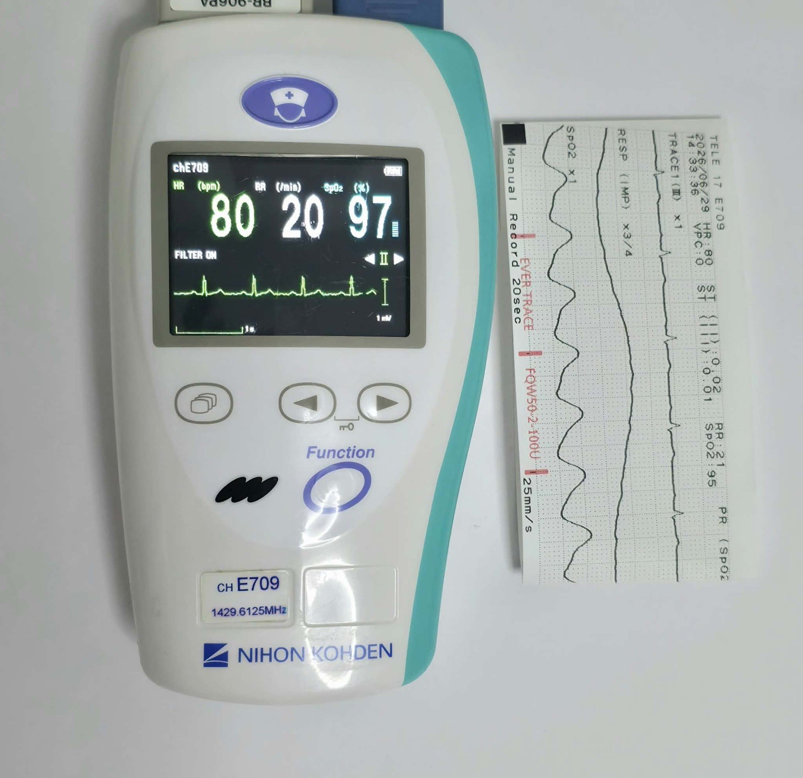 Nihon Kohden ZM-531PA Telemetry Transmitter Certified On A Live Central Station