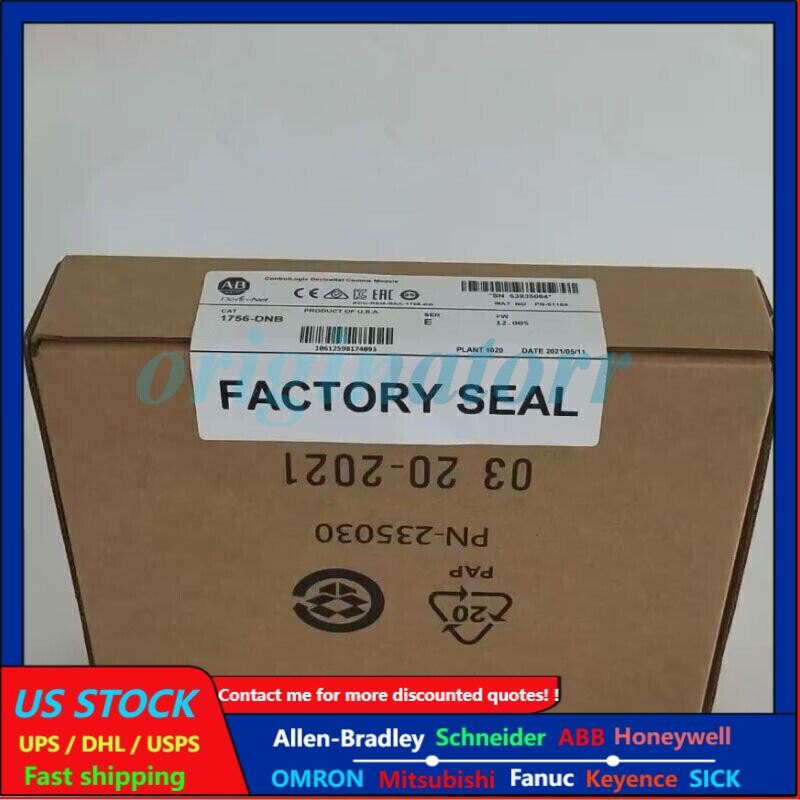 nEW IN BOX Allen Bradley 1756-DNB SER E ControlLogix DeviceNet Comms Module