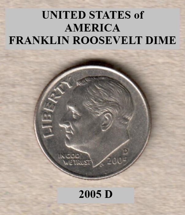 2005 D - Denver, Roosevelt 10¢ Dime "Circulated" Actual Coin Shown **FREE S&H**
