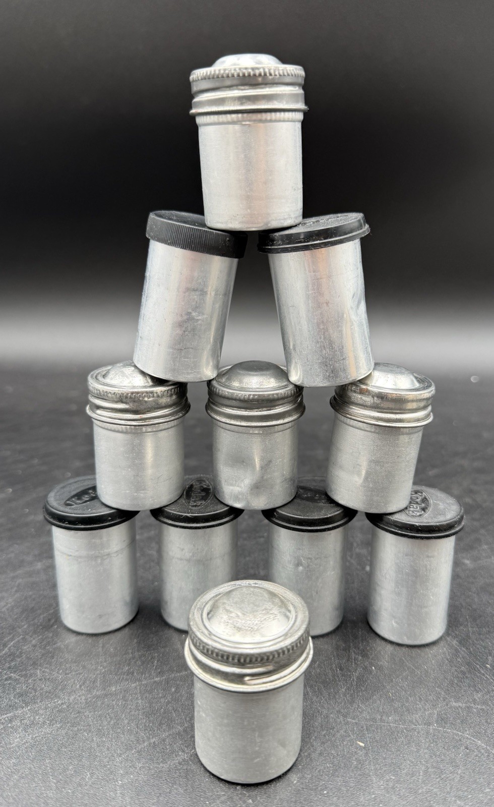 Lot 11 Kodak Metal Film Canister for 35mm Film