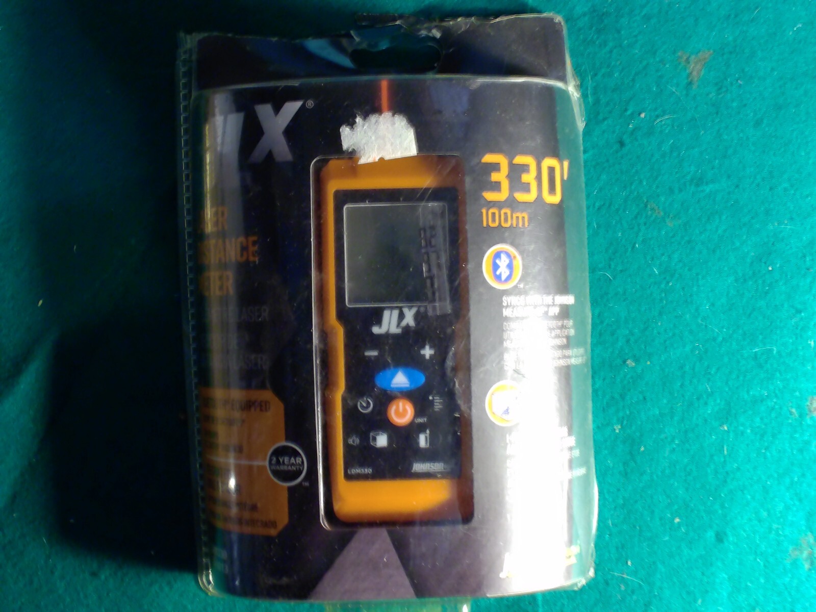 Johnson Level JLX 330' Laser Distance Meter - Orange LDM330