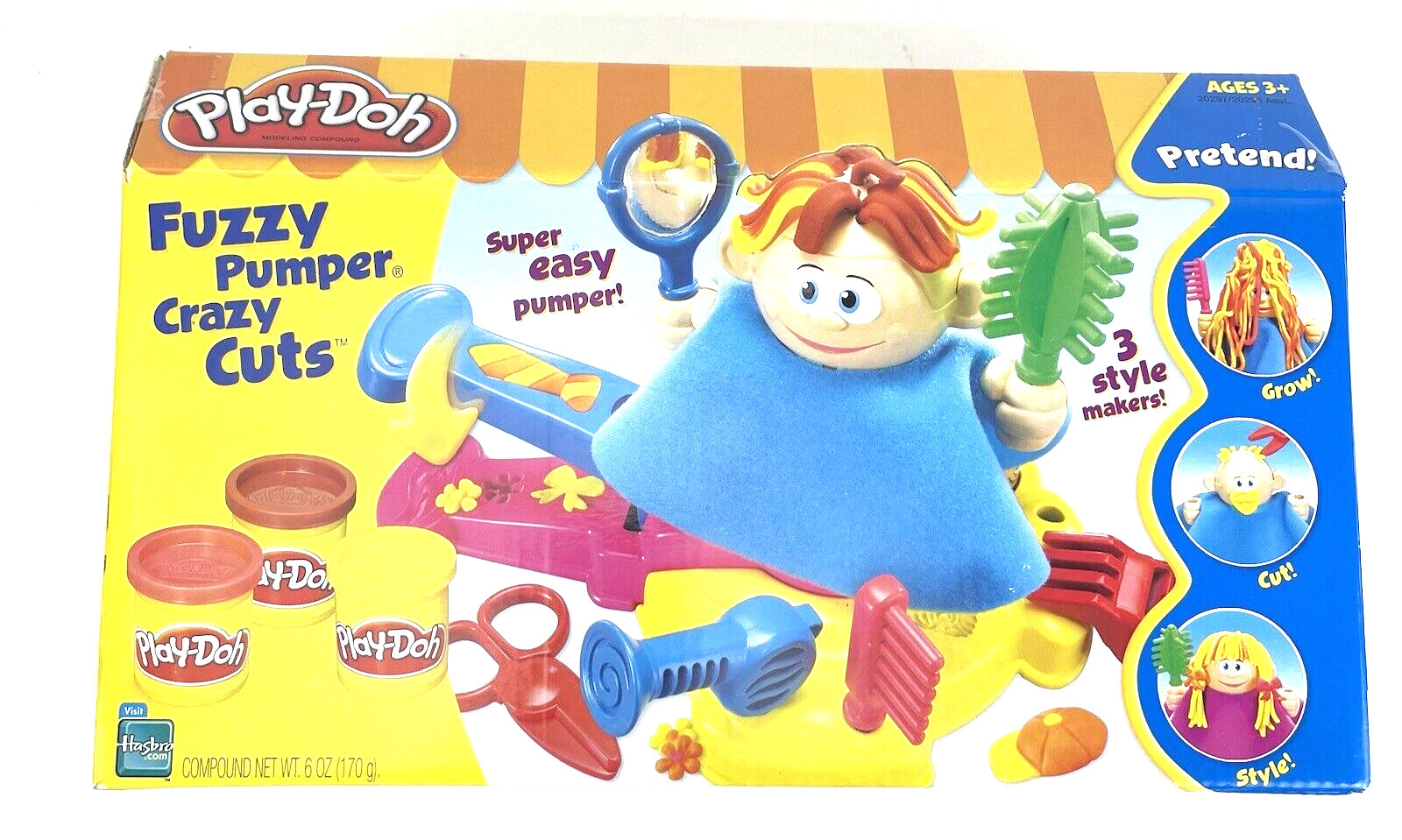 Play-Doh Fuzzy Pumper Crazy Cuts Brand New Sealed 2005