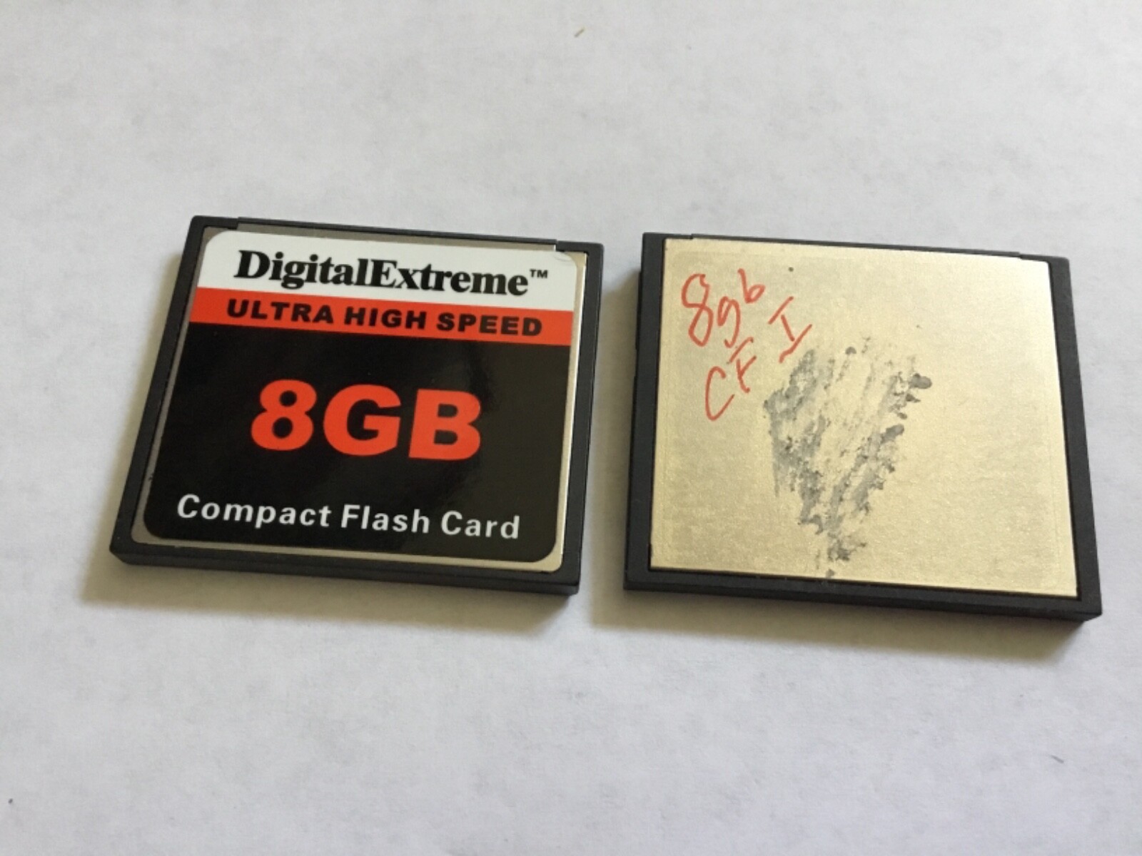 2pcs(USED) 8GB Digital extremeCF I compactflash memory Nikon Canon