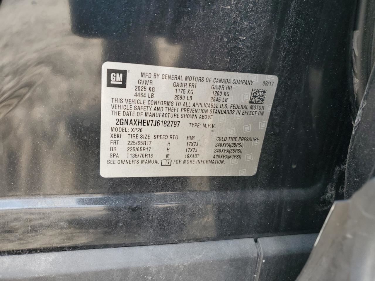 EQUINOX 2018 Glove Box 4823952