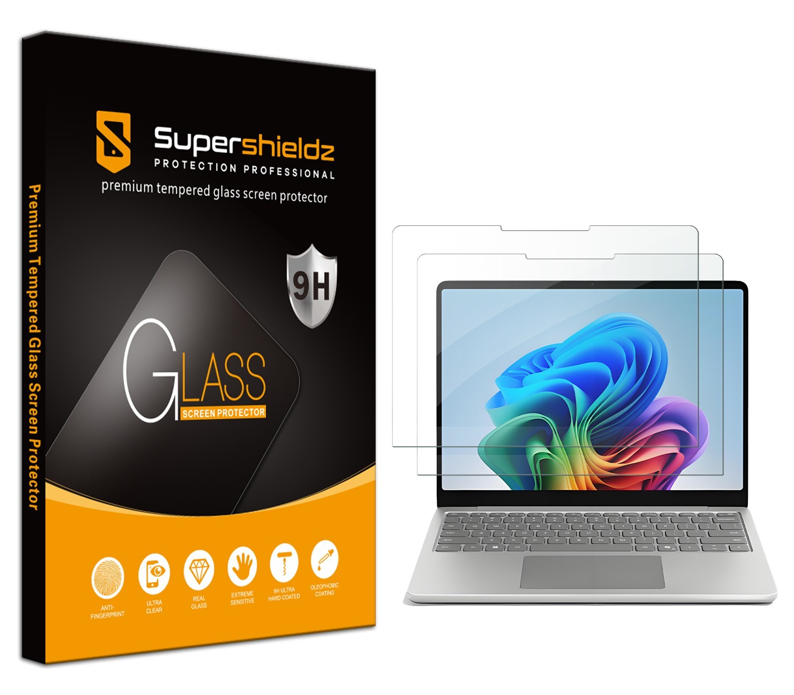 2x Tempered Glass Screen Protector for Microsoft Surface Laptop 13 inch (2025)