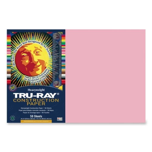 Tru-ray Construction Paper - 18" X 12" - Pink (PAC103044)