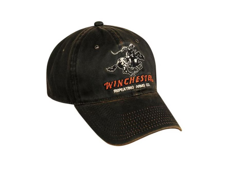 Winchester Mens Mid Crown Logo Hat Dark Brown