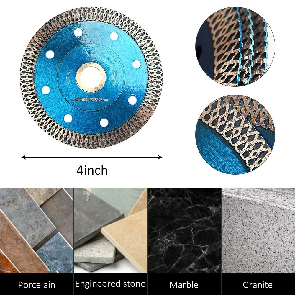9" Diamond SUPER THIN Blade 5pcs can cut 1320+ ft Long Life MARBLE Ceramic Tile
