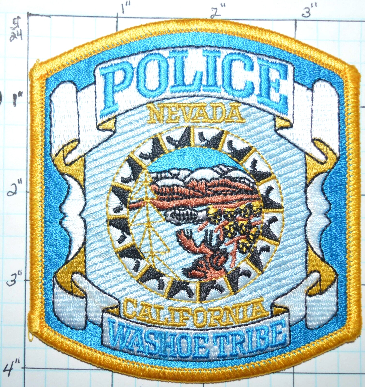 CALIFORNIA & NEVADA WASHOE TRIBAL POLICE DEPT PATCH