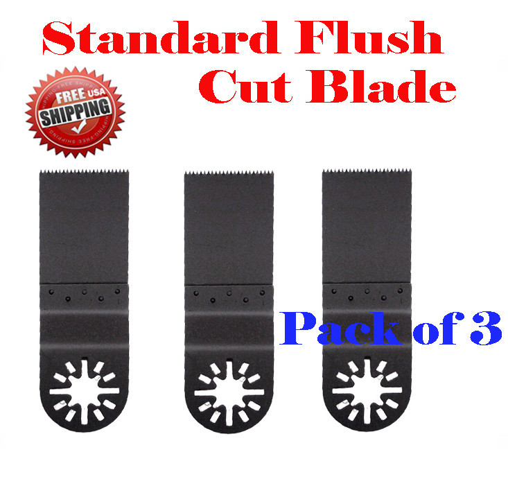 3 Standard Flush Cut Oscillating Multi Tool Saw Blade For Chicago Mastercraft