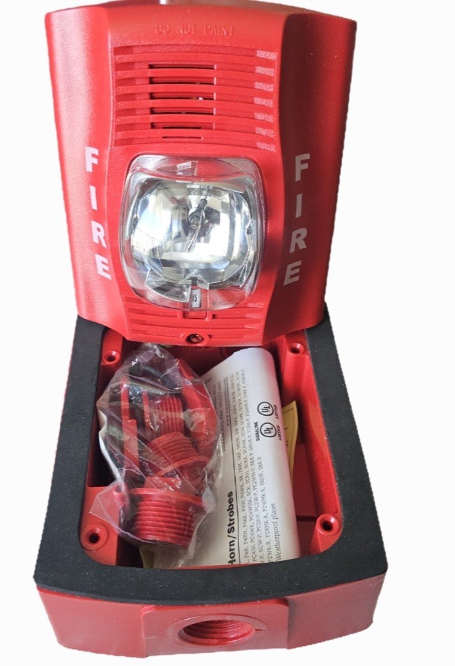 System Sensor P2RK-R Replacement Horn Strobe with New Back Bock(and accessories)
