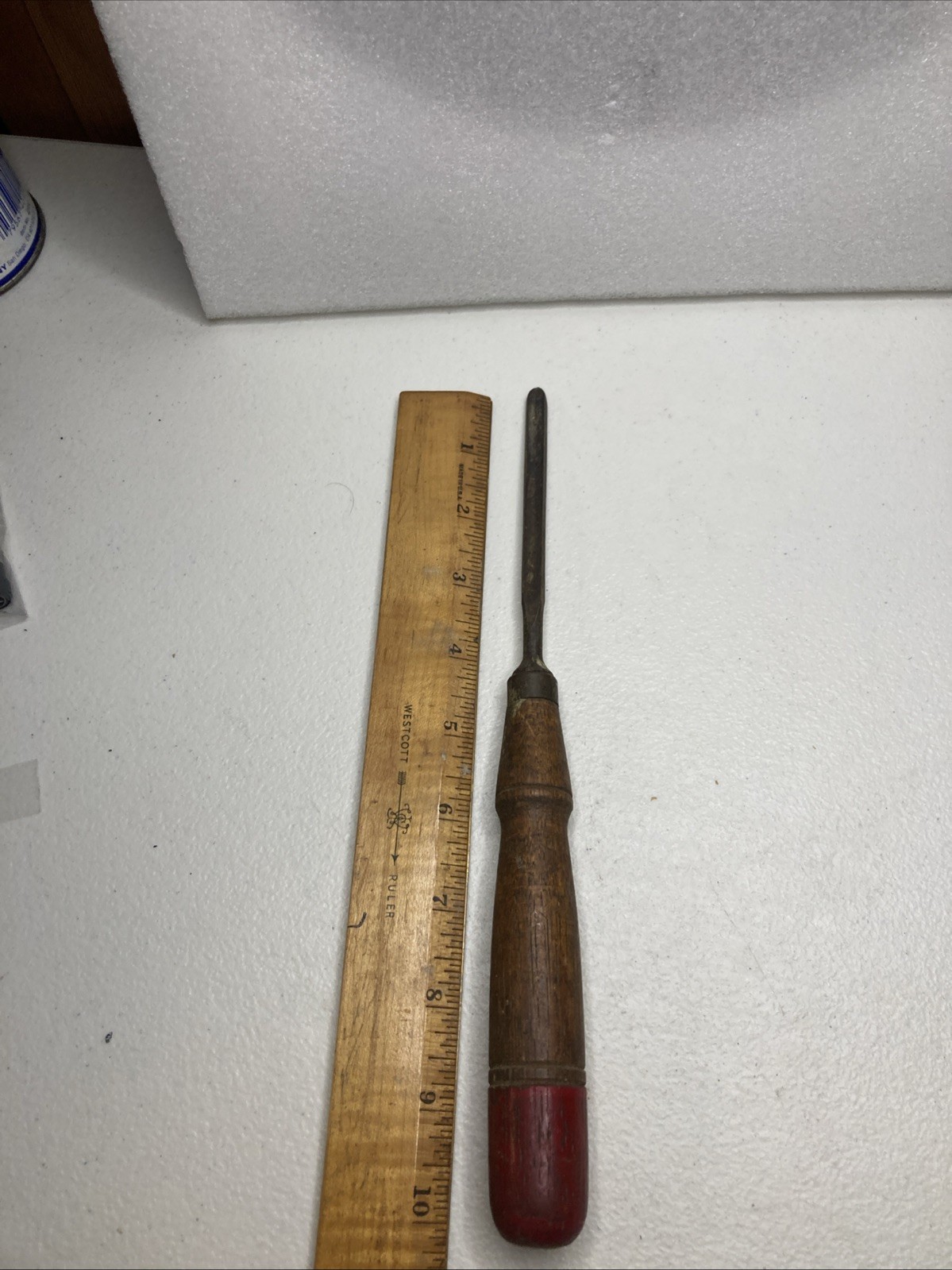 Vintage Wooden Handle Wood Gouging Tool-MT