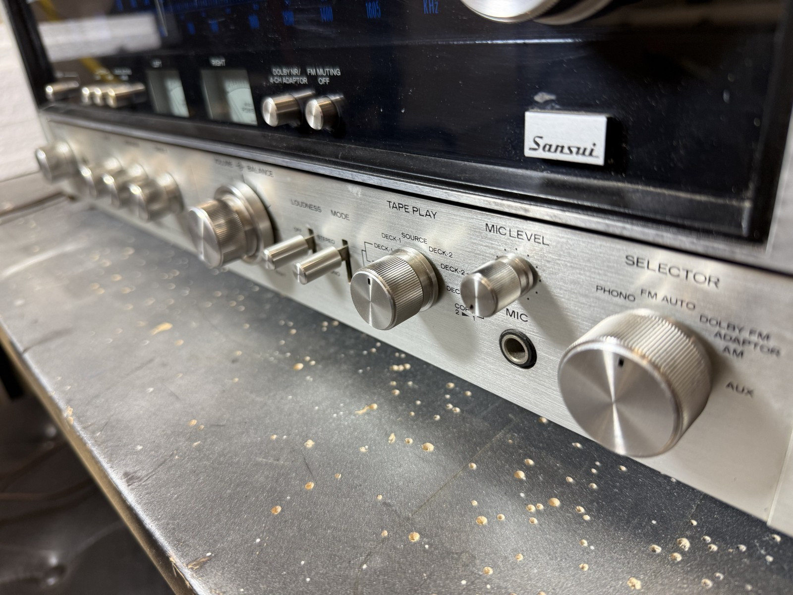 Vintage Sansui 8080 Stereo Receiver Amplifier