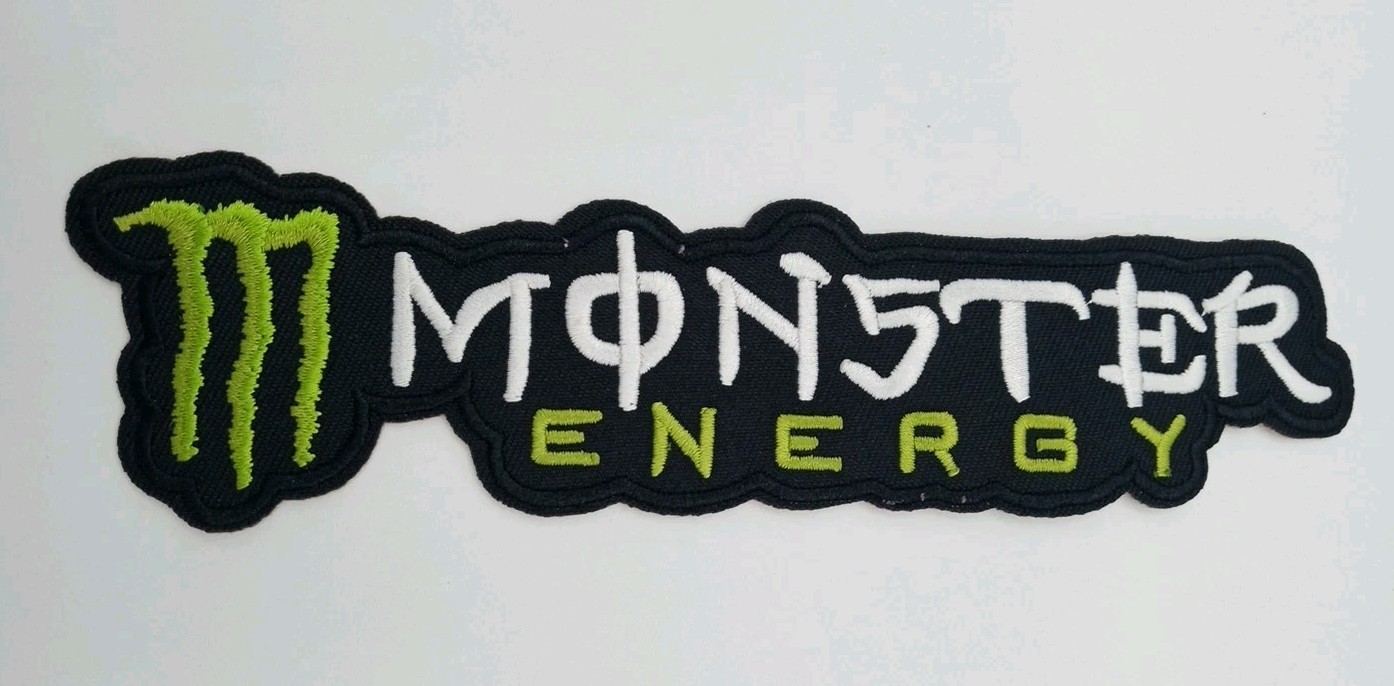 Monster Energy Drink Iron On Embroidered Patch  7" X 2"