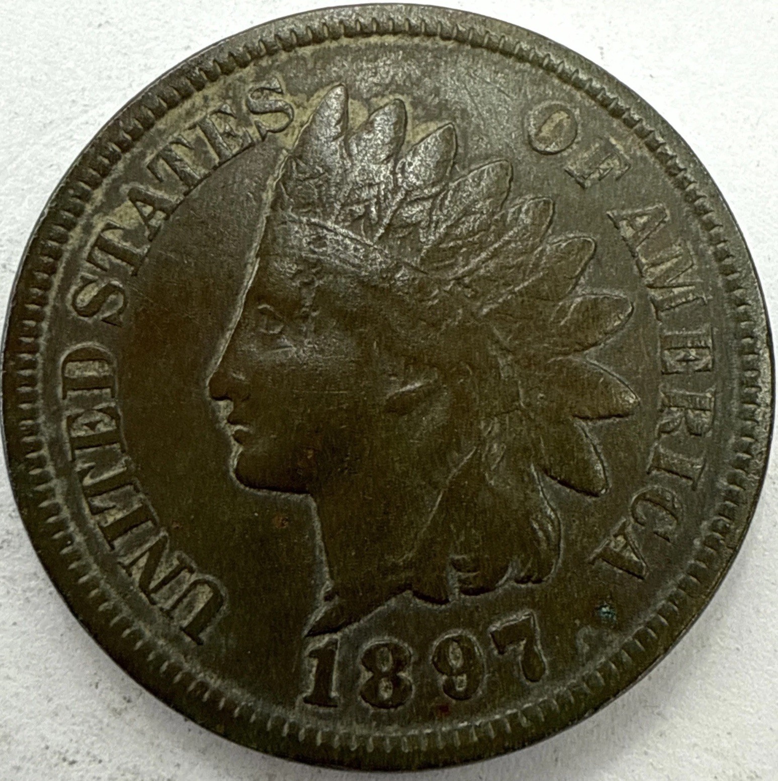 1897 Indian Head Cent Exact Coin Imaged #IND2269
