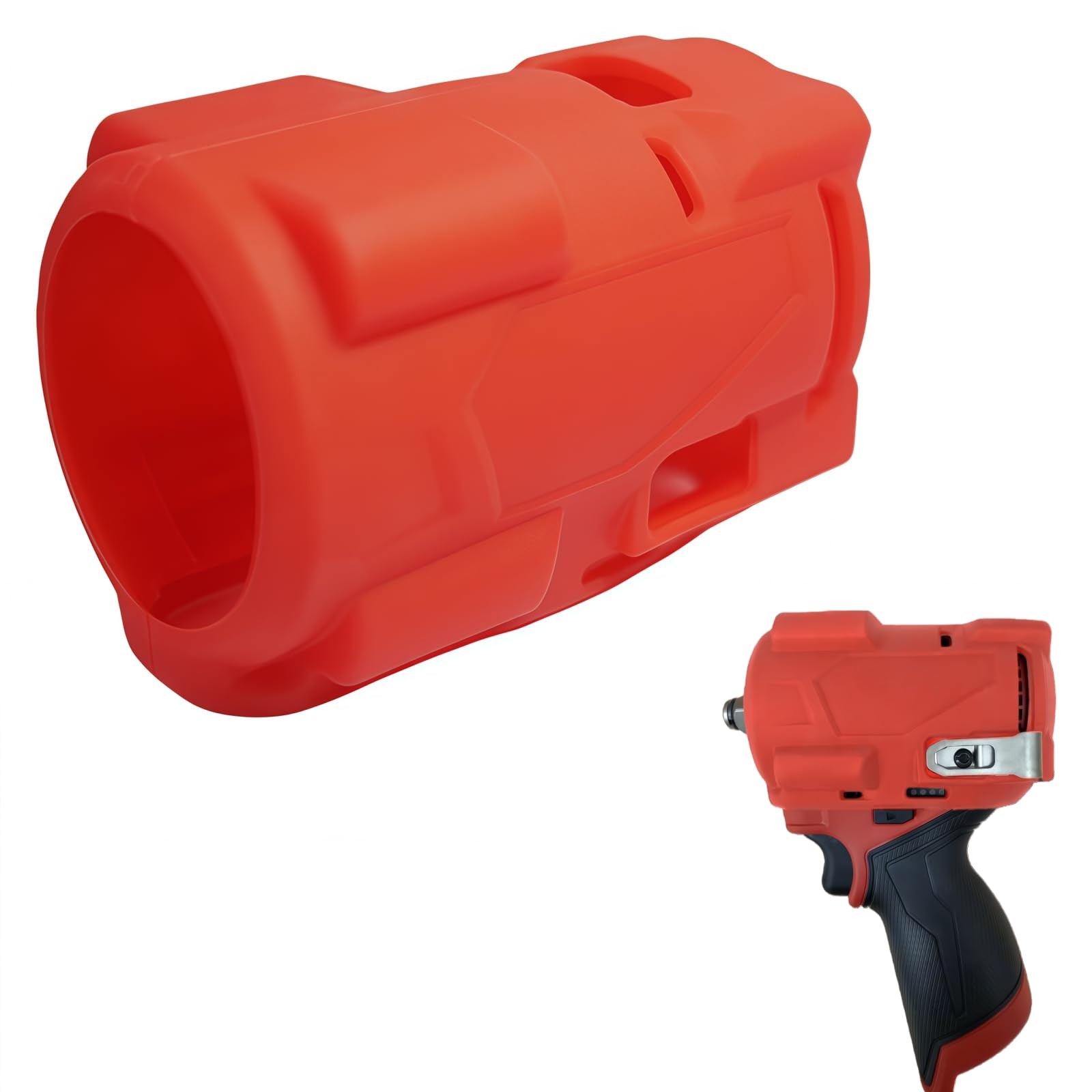 49-16-2563 Impact Wrench Rubber Protective Boot for Milwaukee M12 Fuel Red