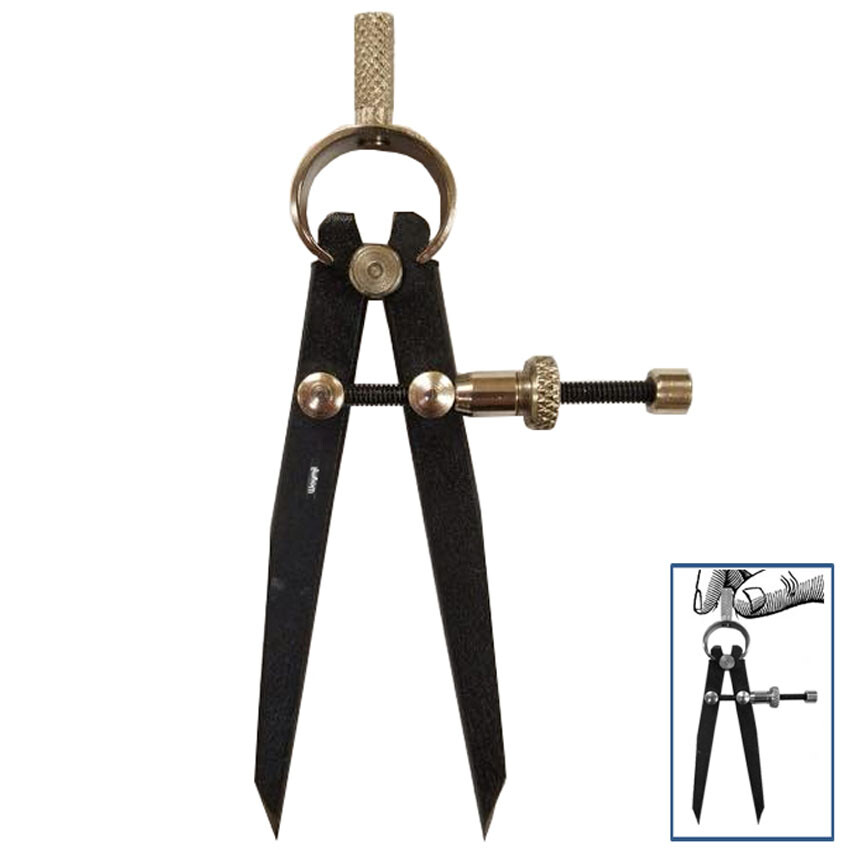 Jewelers Divider Compass Gauge 3" Adjustable Jewelry Marking Center Steel