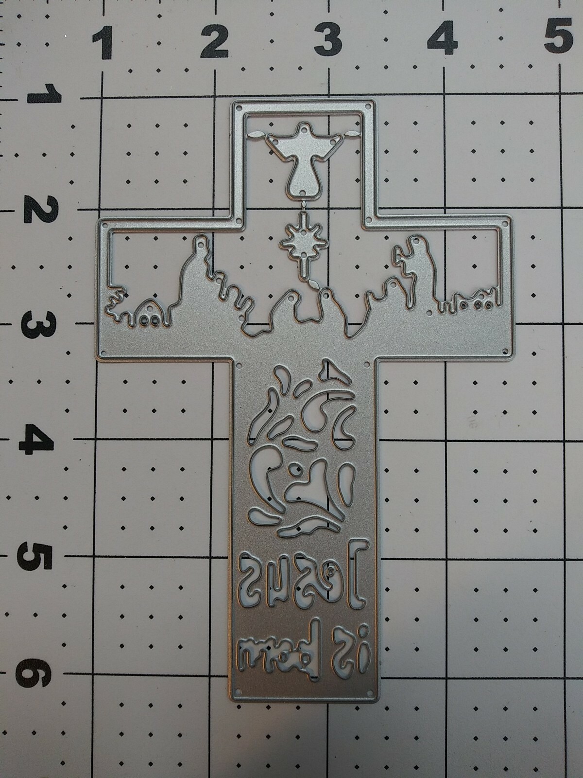 Universal Thin Metal Die Cut Tool Chrismas bookmark Cross Nativity Jesus Born