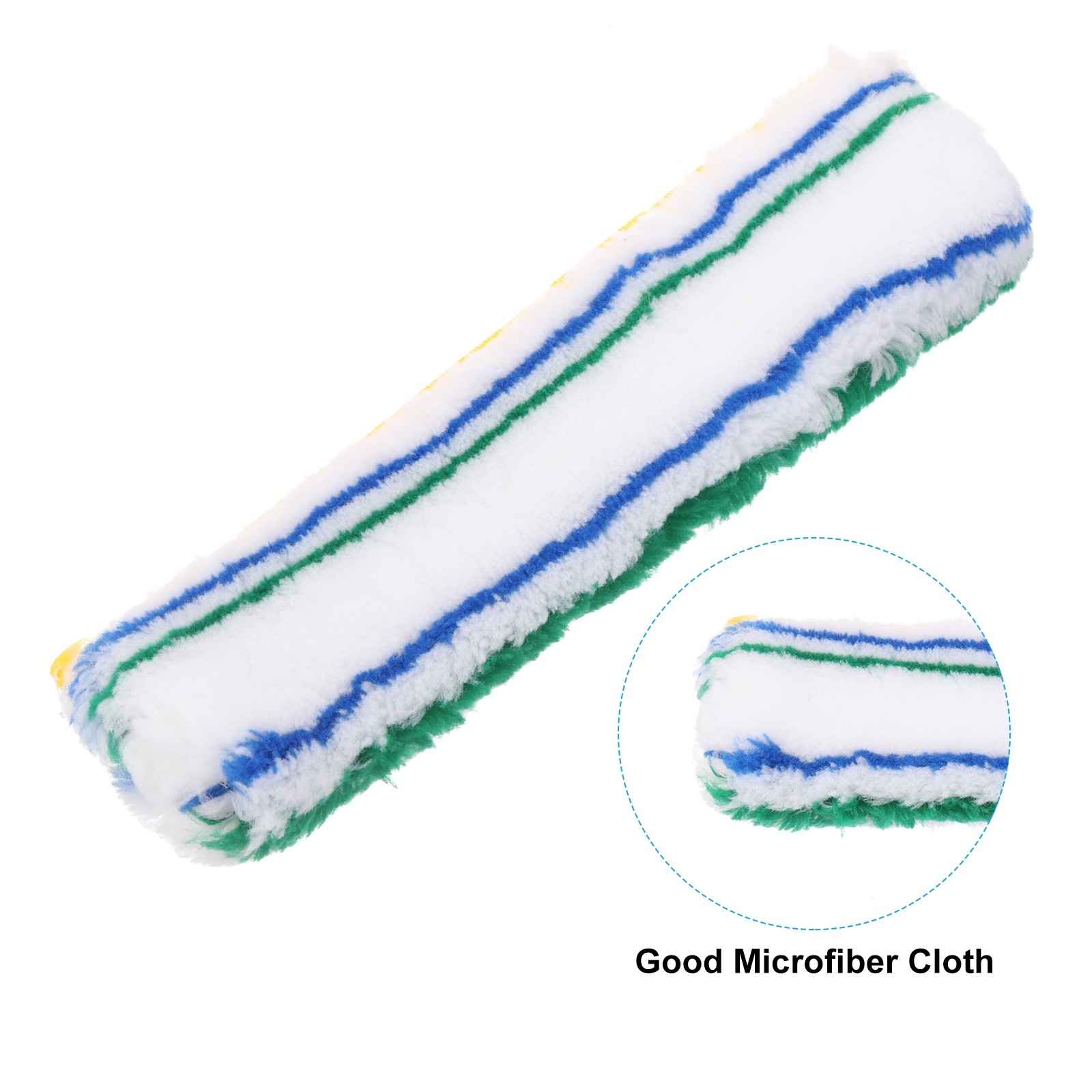 Microfiber Window Scrubber Replacement Head 9.84 Inch Blue/Green