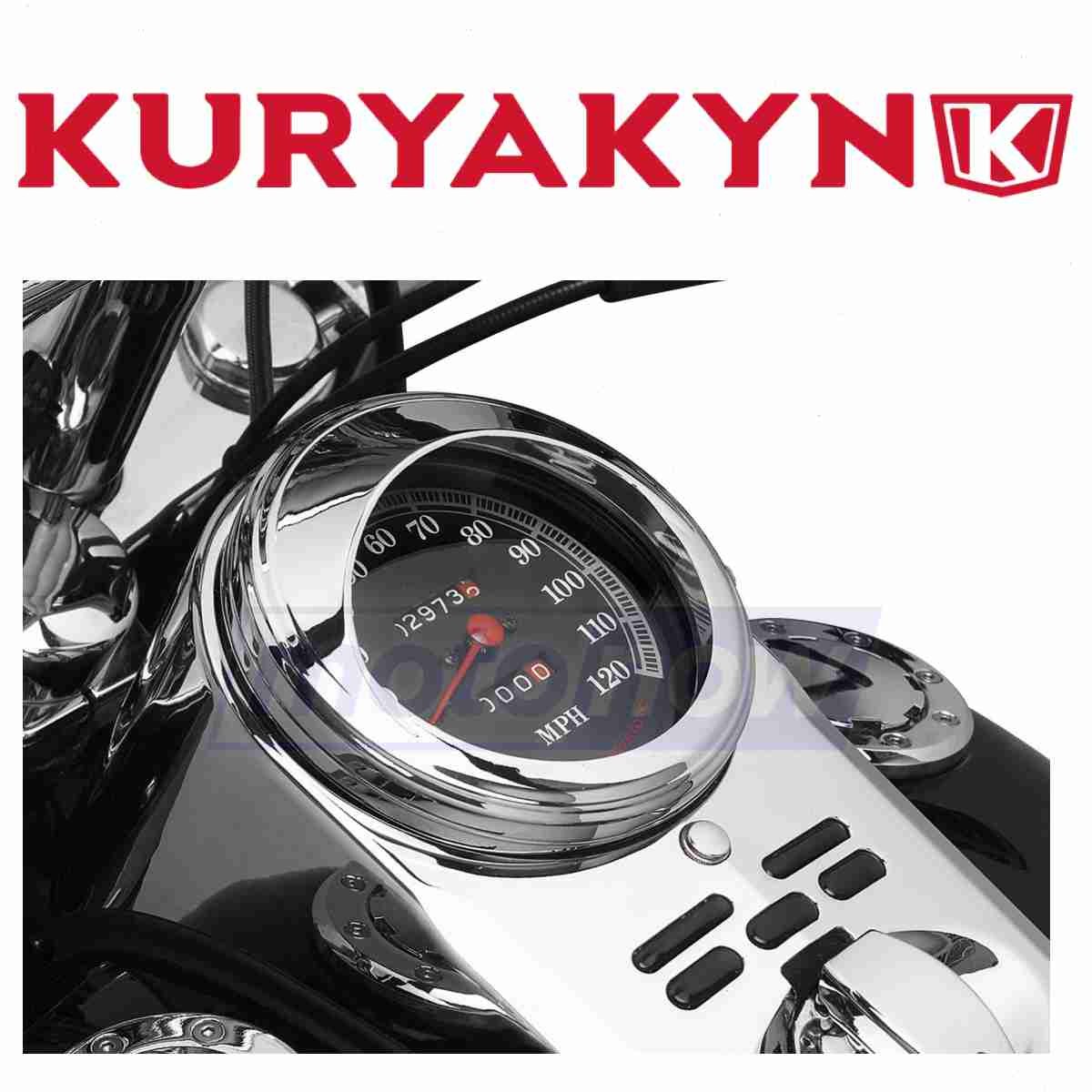 Kuryakyn Speedometer Trim Ring with Visor for 2004-2008 Harley Davidson gx